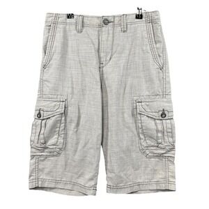 NEW BKE Standard Concord Cargo Shorts 28W 24L (Outseam) Gray Thick Stitch  NWT